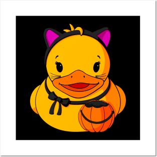 Kitty Cat Rubber Duck Posters and Art